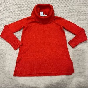 NWT Loft XXS Petite Red Cowl Neck Tunic Sweater